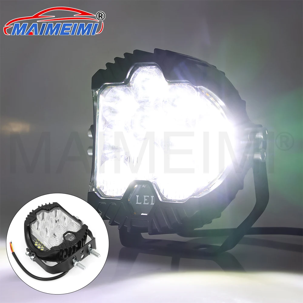

5 Inch LED White Headlights Car Light Rear Lamps For Motor Truck BUS ATV UTV Super Bright Running Lights