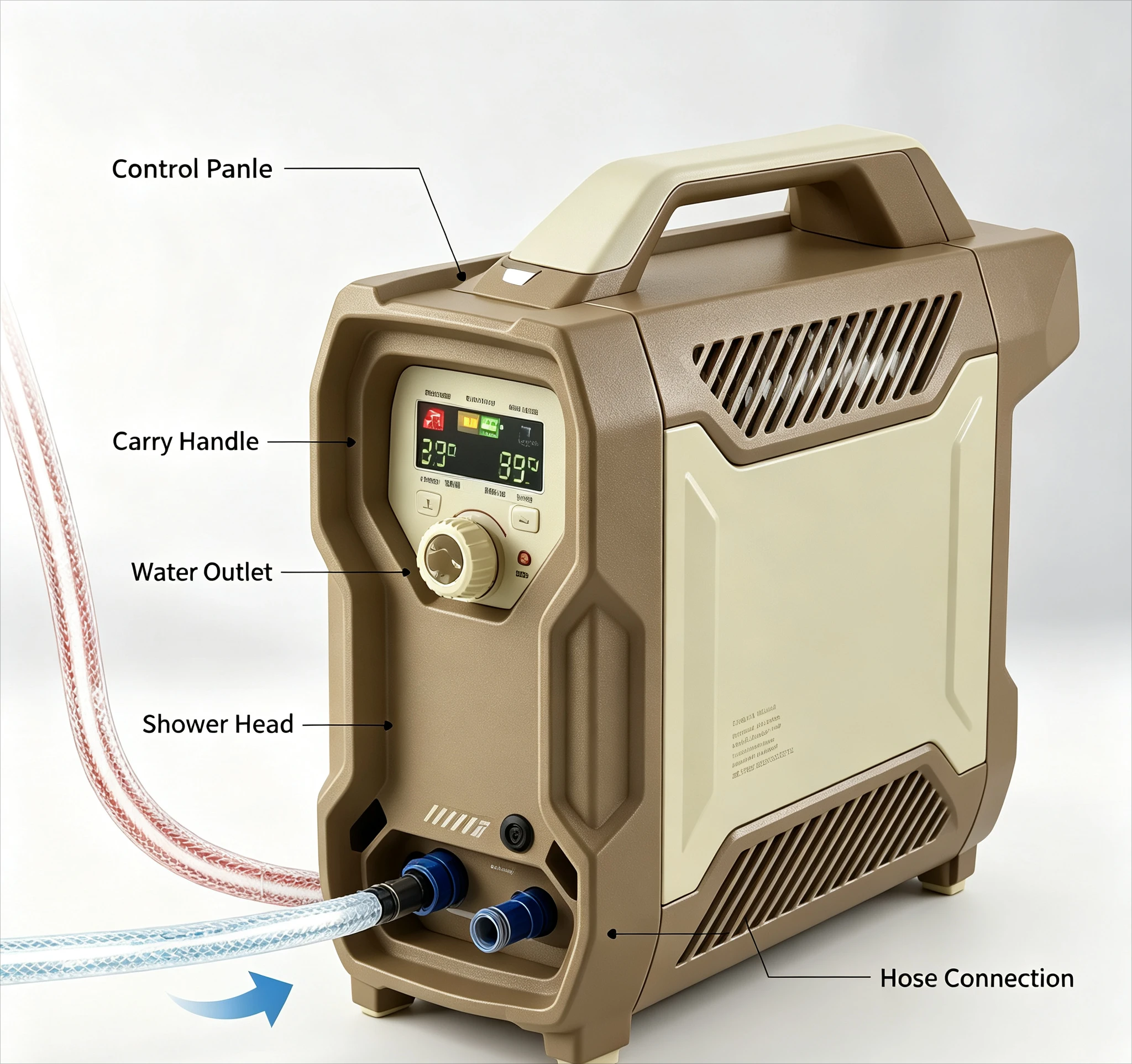Portable Electric Water Heater - Outdoor Camping Hot Water Heater review and price