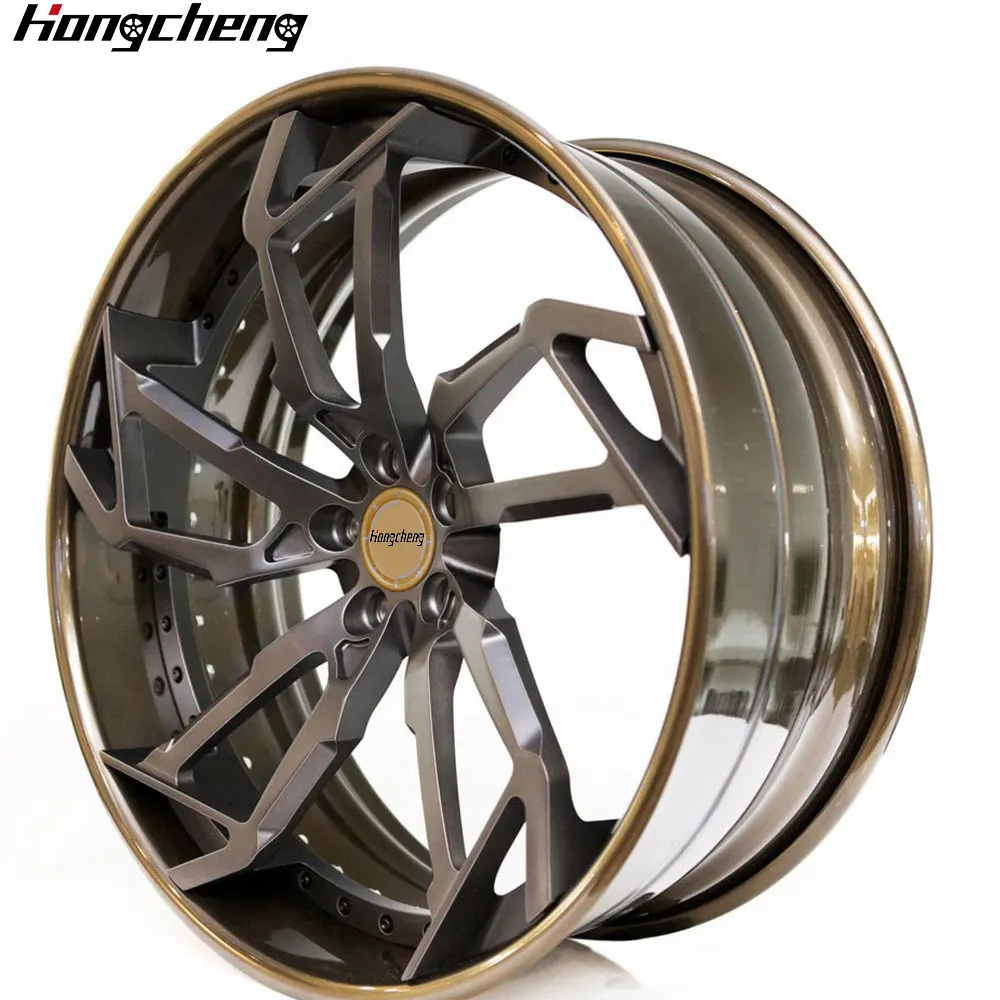 New model of 26Custom 5x120 5x110 Luxury Carbon Fiber 3-Piece Forged Alloy Wheel Rims 18x9.5/19x9.5/20x8.5/20x9.5 Passenger Car