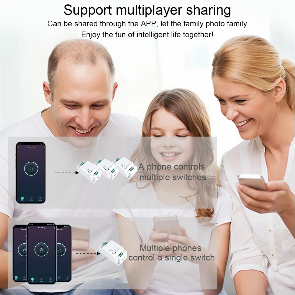 Intelligent Switch Wireless Control Module 1/2/3 Gang Supports Tuya Ecology Alexa Google Home RF 433MHz Remote Timing