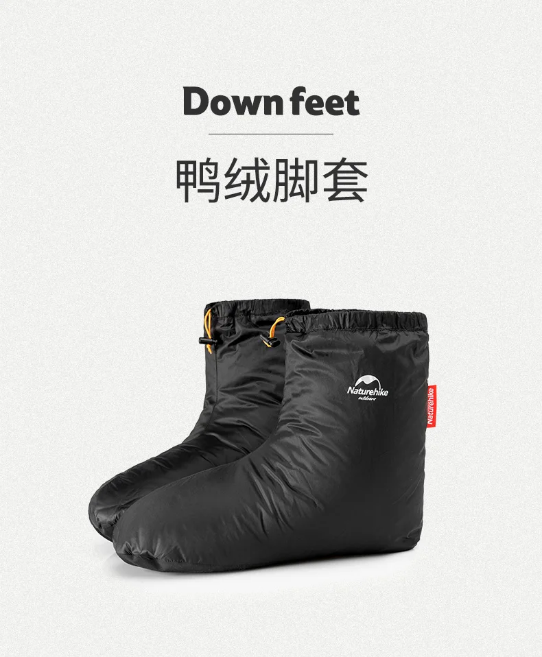 Naturehike Winter Ente Unten Füße Abdeckung Outdoor Wandern Camping Ultraleicht 650FP Warm Halten Weiche Booties Socken CYY2441FS011 – Detail 11