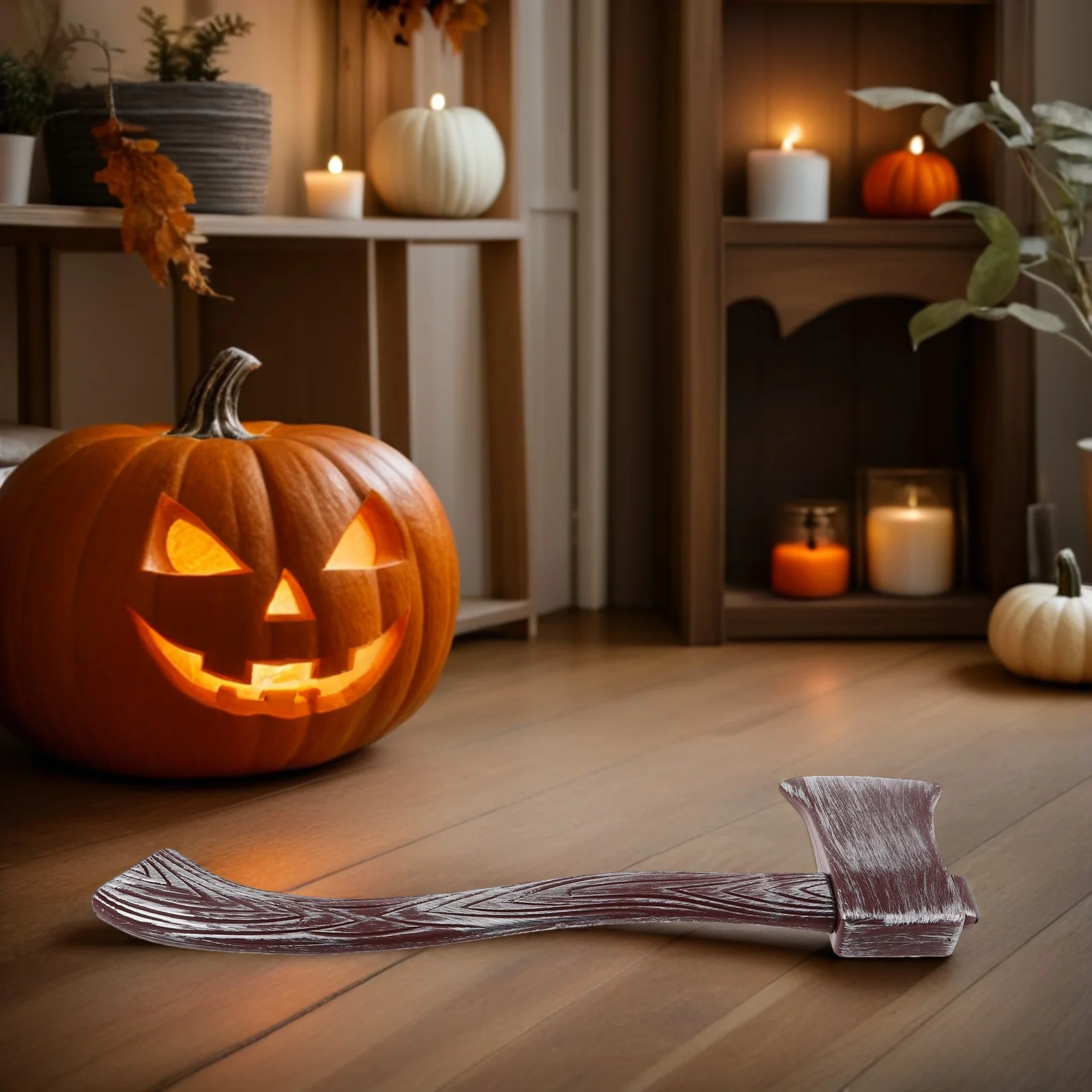 ขวานโจรสลัด 2 ชิ้น อุปกรณ์ประกอบฉากพลาสติก ขวานปลอมเหมือนจริง สำหรับงานฮาโลวีน คอสเพลย์ งานปาร์ตี้ การแสดงบนเวที อุปกรณ์งานปาร์ตี้โจรสลัด