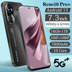 Reno10 Pro +-teléfono inteligente versión Global, Smartphone con Qualcomm 8 Gen2, 16 GB + 1TB, 7800mAh, 50 + 108MP, red 4G/5G, Android