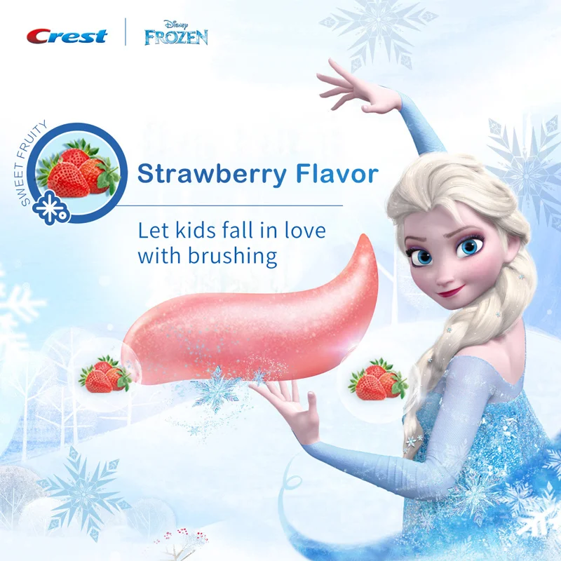 Crest Children Toothpaste Anti-cavity Tooth Paste Food Grade Sweet Fruit Flavor Deep Clean Oral Care Low fluoride for Kids 2+