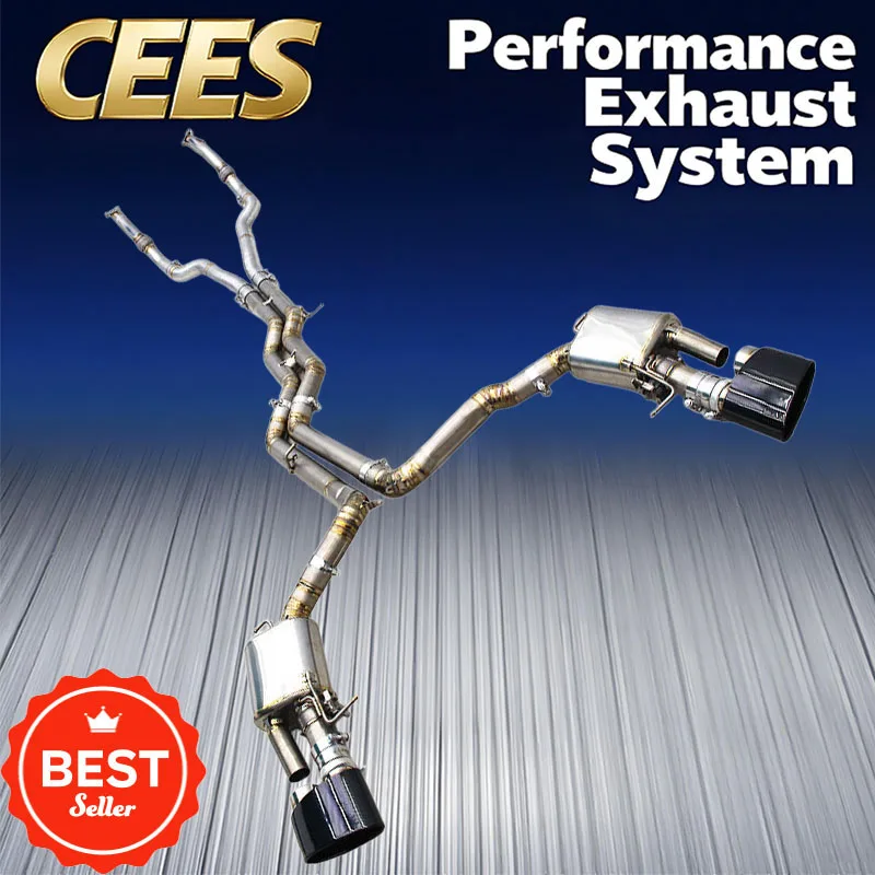 

CEES Valvetronic Catback Exhaust System for Audi RS6/RS7 C8 4.0T 2019-2024 Cat Back Exhaust Pipes Muffler with OEM Valve Upgrade