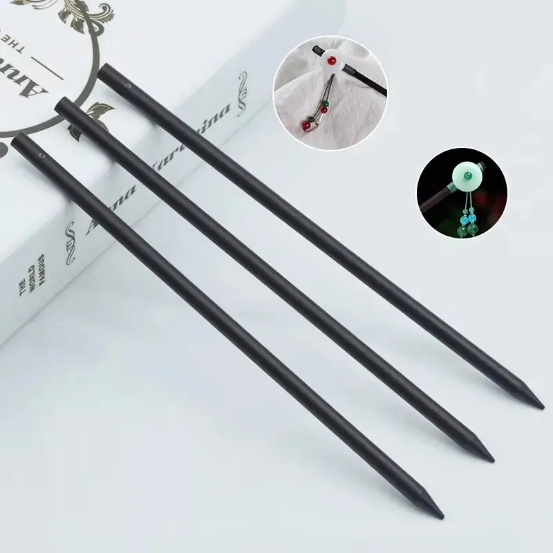 Chinese Style Black Wooden Hairpins Artist Updo Insert Tapered Hairside Chopsticks Ponytail Holder Wholesale DIY Chignon Finding view 5