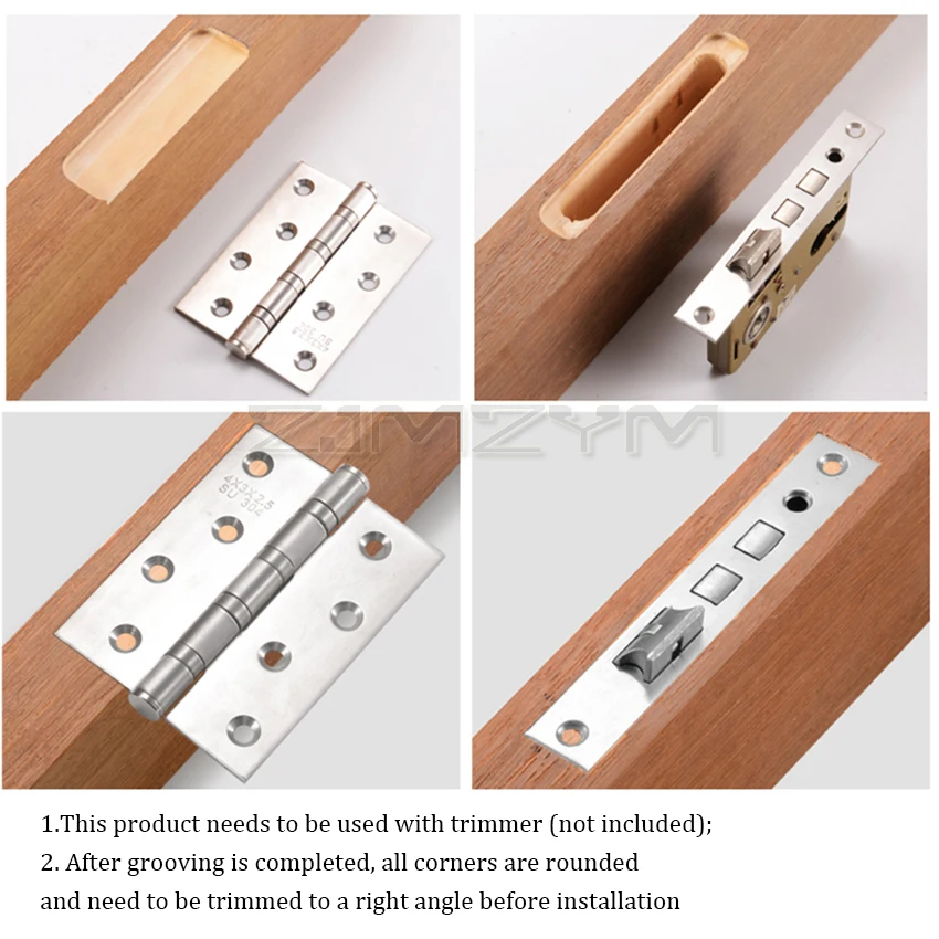 Cerniera per la lavorazione del legno localizzatore di scanalature cerniera per porta apertura per fori serratura per installazione cerniera per mobili in legno Jig guida per trapano strumenti di perforazione