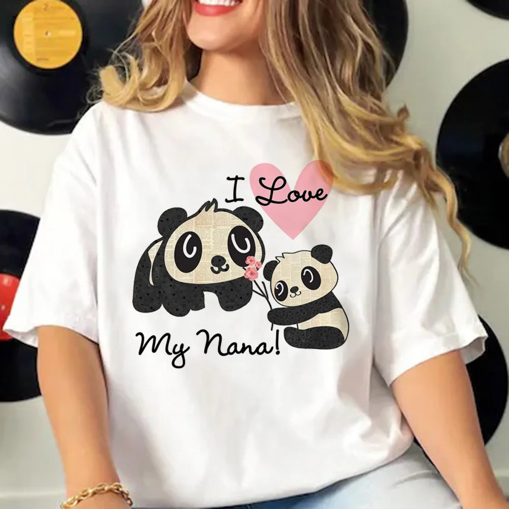 Panda T-Shirt Frauen japanische T-Shirt Mädchen Designer Kleidung