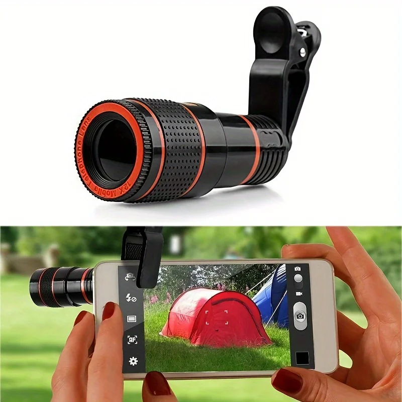 8x Telescope Telephoto Lens Lens  For Cellphone with Clips Phone Universal Optical Telescope Lens Kit For iphone Xiaomi Huawei