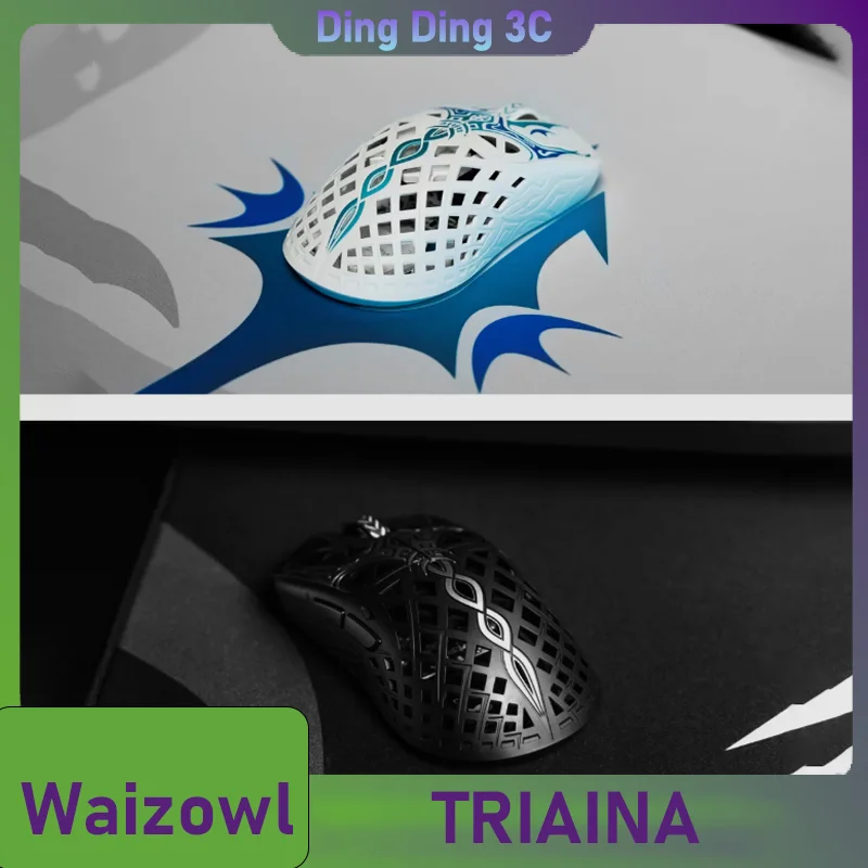 Waizowl TRIAINA Wireless Mouse TTC Optical Micro Motion Customized 3950HAWKEYE Flagship Sensor 8K Low Latency Gaming Mouse