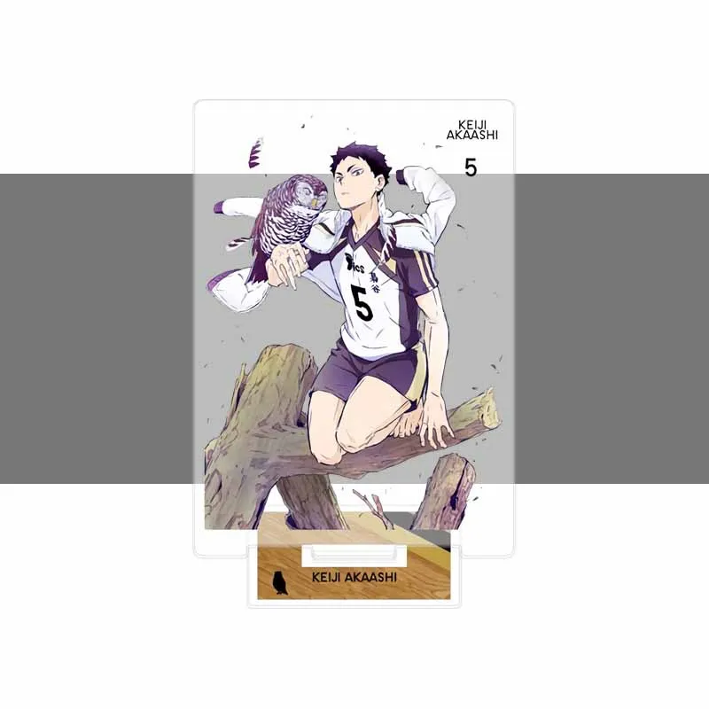 Haikyuu Anime japonés Figura de soporte acrílico, modelo de placa de mesa, voleibol, figuras de acción, juguetes, actividades de Anime, decoración