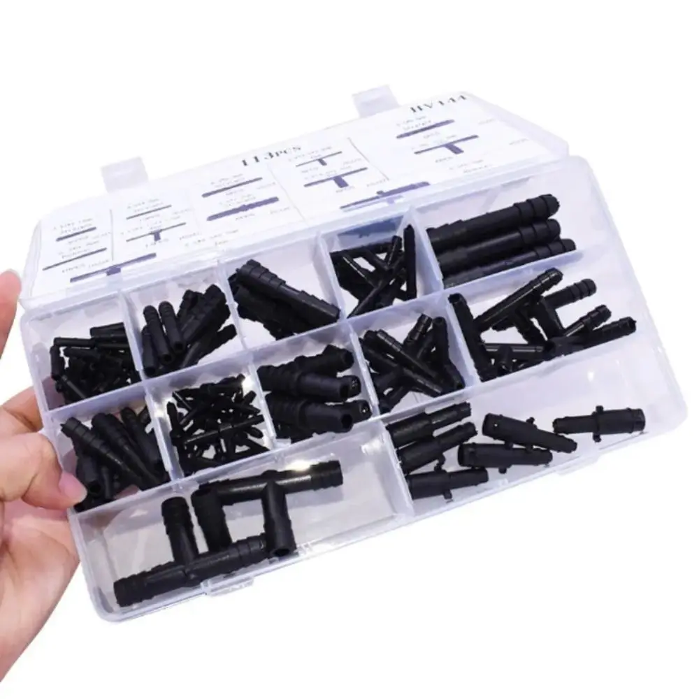 Plastic Material Car Hose Connector Straight Design T Piece Design Plastic Connectors Reducer Type Assortment Set