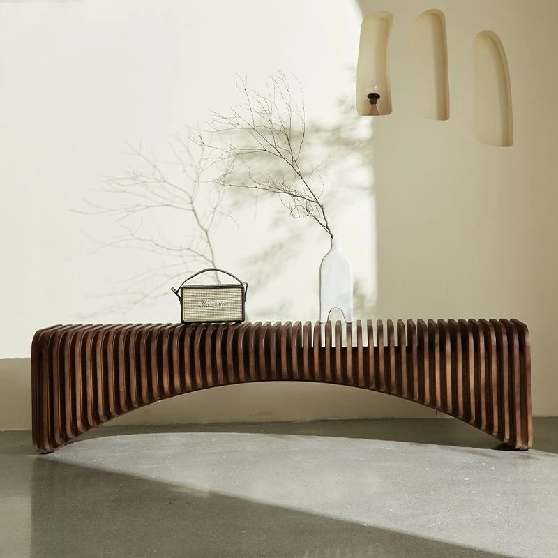 

Nordic Solid Wood Organ Bench