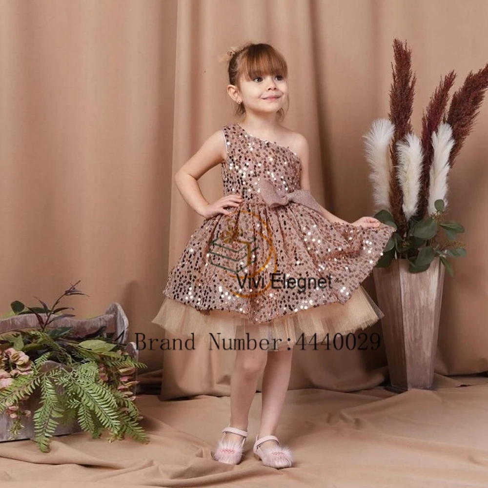 Robe simple en fibre de fleur pour filles, robes à paillettes à plusieurs niveaux, tout ce qui est tutu de Noël, tout ce qui est avec Rea Bow, été 2024