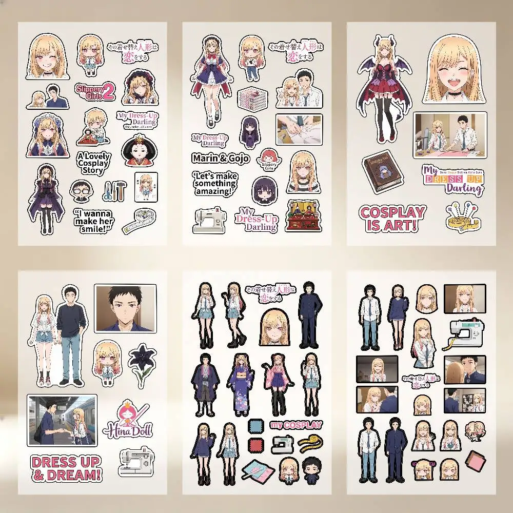 Anime M-Marin K-Kitagawa Stickers Auto Body Bumper Windows Motorcycle Laptop Walls Vinyl Decal Car Tuning Accessories