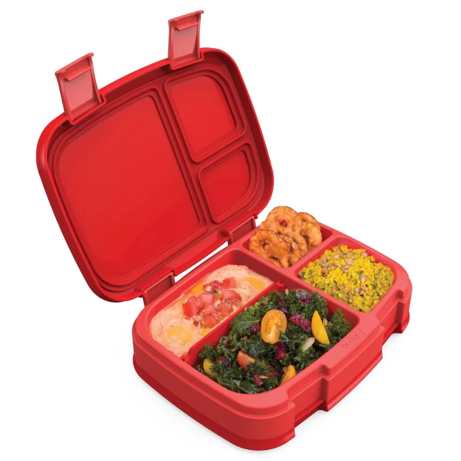 

Fresh Leak-Proof, Bento Lunch Box for Adults and Teens, 4-Compartment Leak-Proof Design, Great for Portion Control