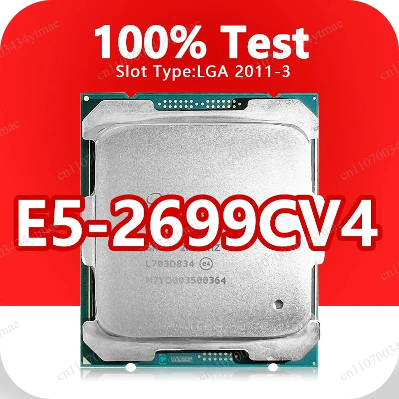 LGA2011-3 Server CPU E5-2699CV4 14nm 22C44T 2.2GHz 55MB 145W  Xeon Processor For X99 Mainboard