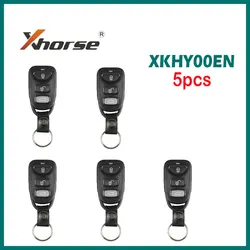 5 pz/lotto Xhorse XKHY00EN chiave remota a filo universale 3 pulsanti per Hyundai tipo VVDI2 chiave a distanza per auto X007 versione inglese