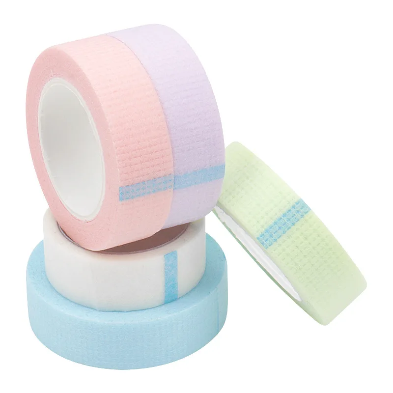 Eyelash Tape 4 Rolls Breathable Non-woven Cloth Adhesive Tape Hand Eye Patches Stickers Makeup Tools Lash Extension Supplies