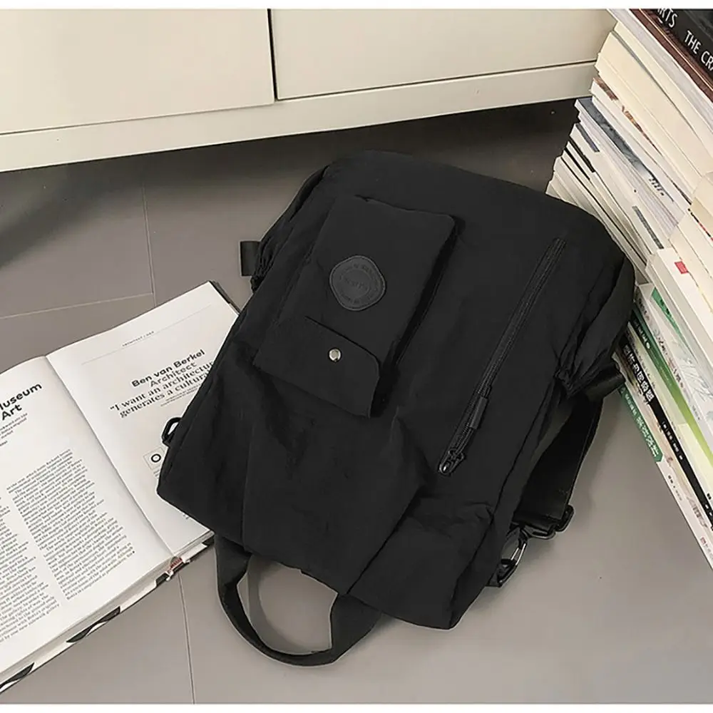 Stylish Multicolor Backpack Nylon Multi-functional School Bag Large Capacity Multi-pocket Travel Backpack Travel Use