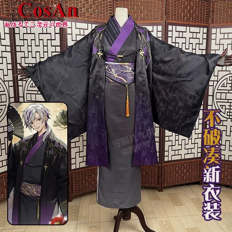 

CosAn Hot Game VTuber Fuwa Minato Cosplay Costume Concert Unisex Suits Activity Party Role Play Clothing kimono