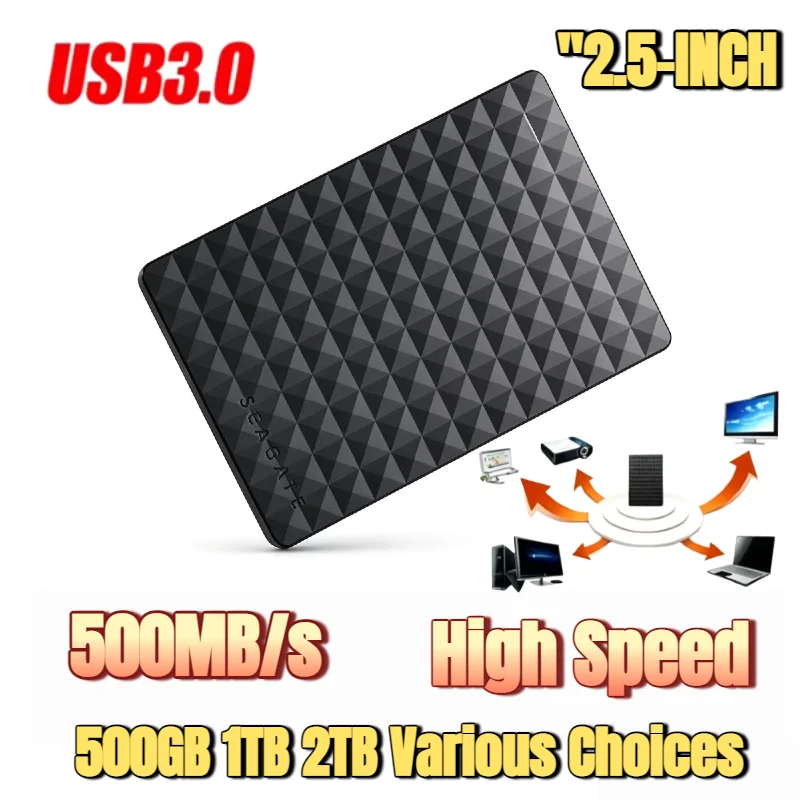 Disco Duro Externo Portátil USB 3.0 de 2.5 Pulgadas OEM para Seagate, Ultra Alta Velocidad, para Expansión de Almacenamiento Interno de Laptop