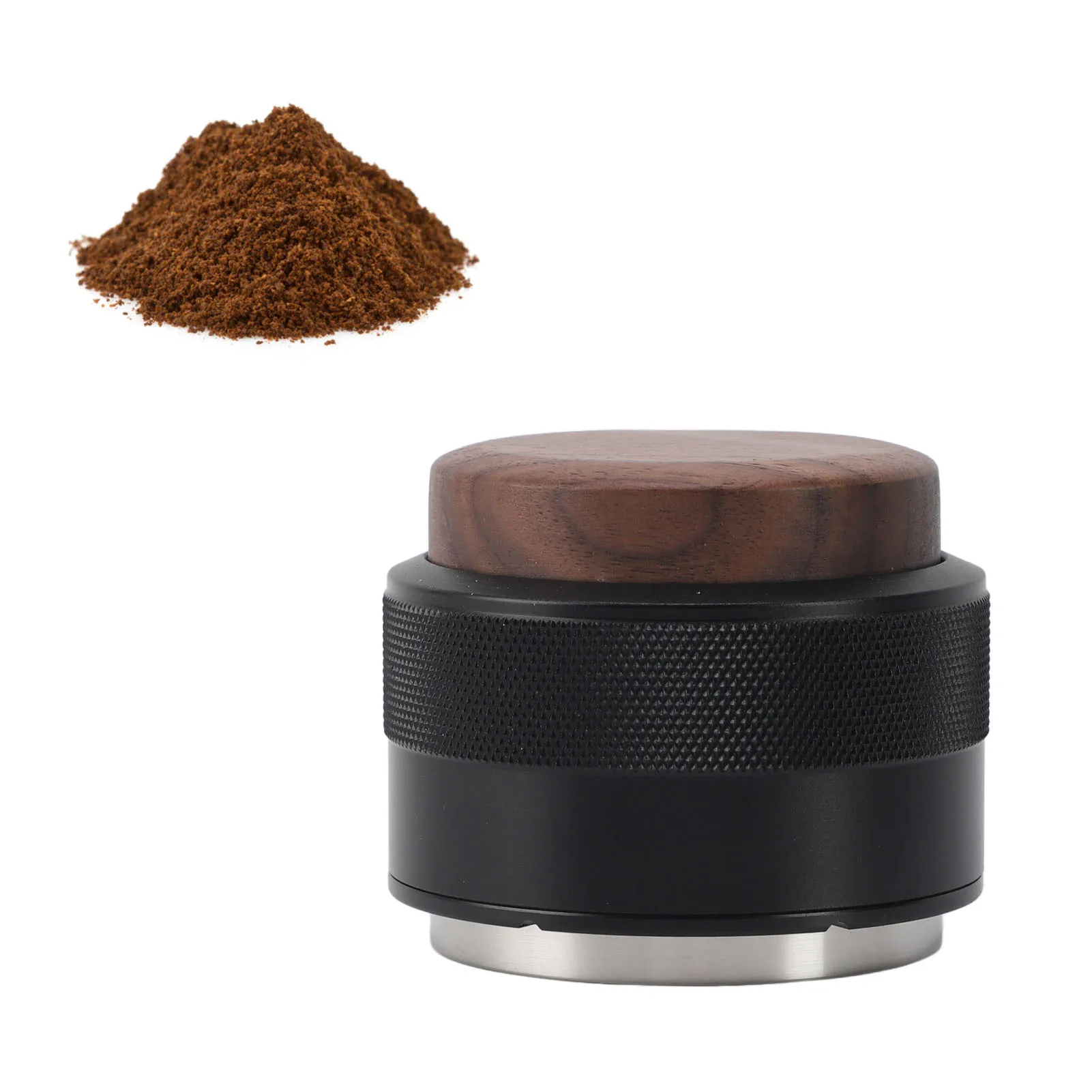 

Coffee Distributor Tamper Constant Pressure 304 Stainless Steel Wood Handle Coffee Leveler For Coffee Brewing