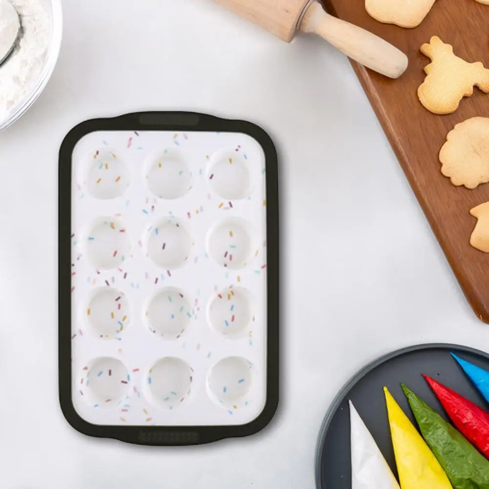 

Dishwasher Safe Muffin Tray Nonstick Silicone Muffin Pan for Baking Mini Cupcakes Egg Bites More 24 Cup Easy for Versatile