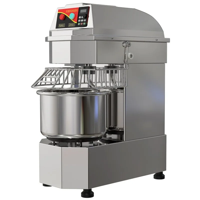

High Efficiency Commercial Electric Dough Mixer Large Capacity Fully Automatic Flour Mixing Equipment Baking Shop Restaurant
