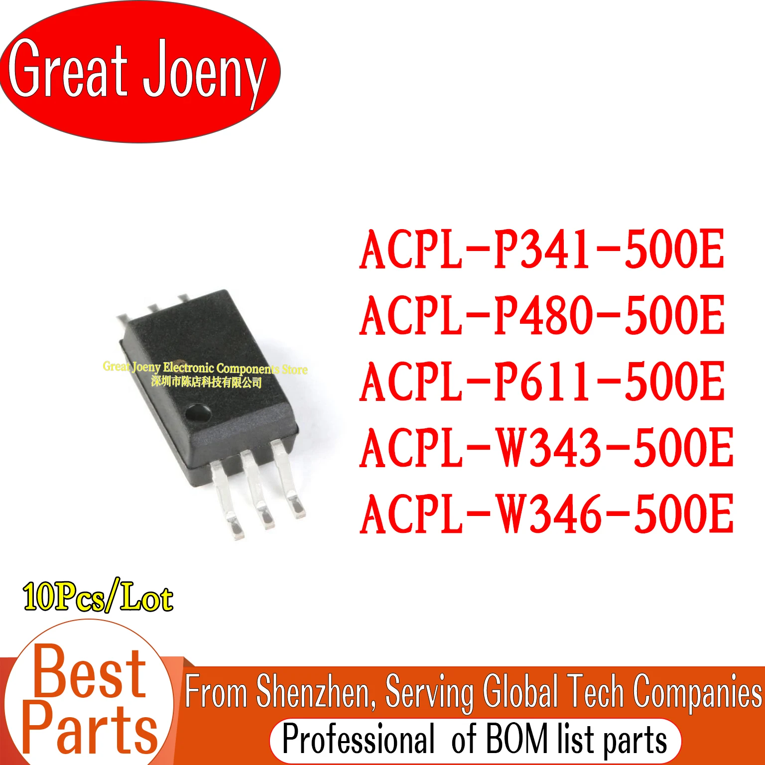

(10 Piece)100% New P341 P480 P611 W343 W346 W61L ACPL-P341-500E ACPL-P480-500E ACPL-P611-500E ACPL-W343-500E ACPL-W346-500E