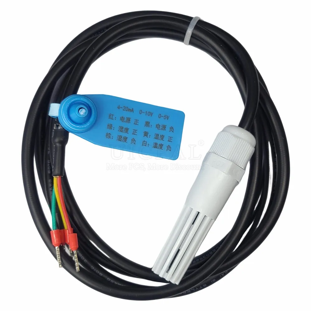 RS485 SHT30 Temperature Humidity Sensor Probe Cable PE Shell Digital Capacitance Sensors for Greenhouse 1M 3M 5M 12M OEM Length