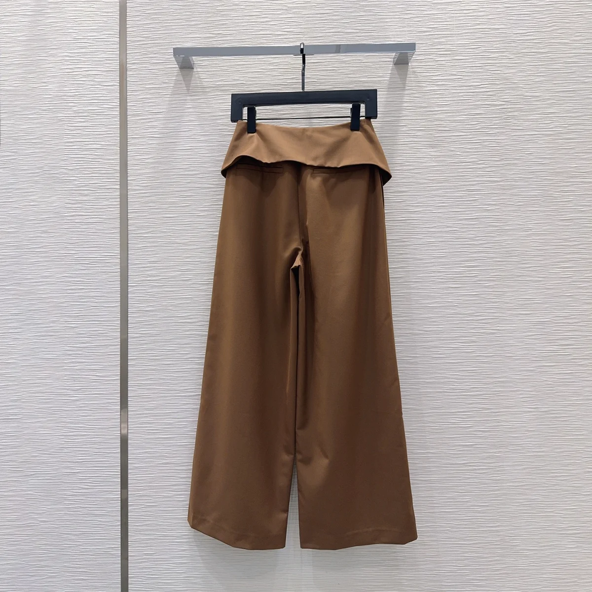 2026 high-quality women's clothing design with foldable waist and head wrapped wide leg trousers--26922169