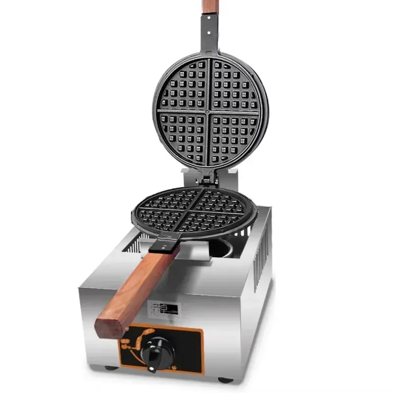 Mini Stainless Steel Waffle Maker Single Household Gas Iron Baker Portable Non Stick Pancake Machine Kitchen Cooking Tool