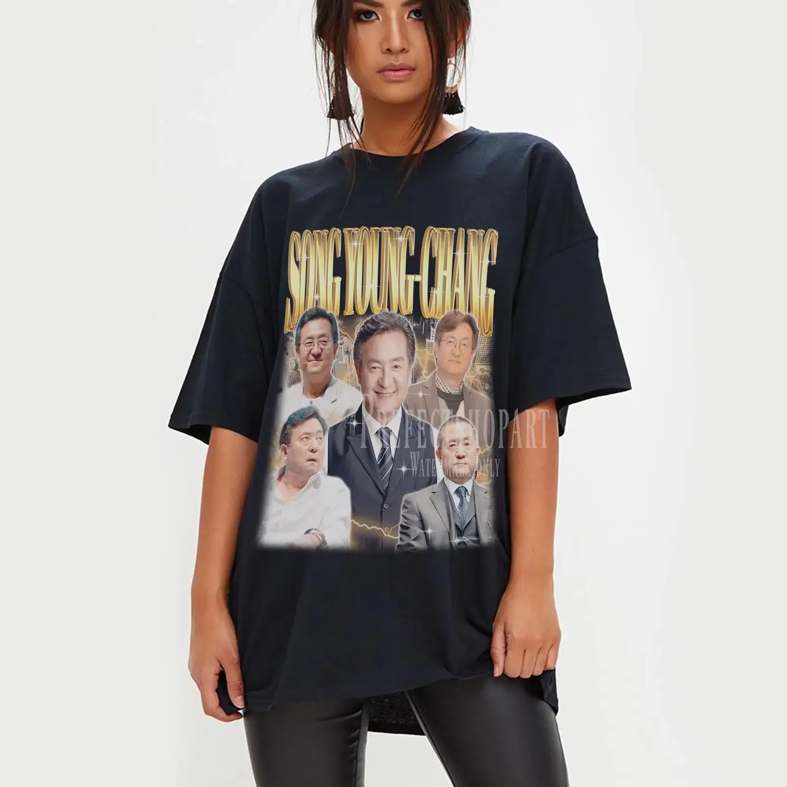 SONG YOUNG CHANG Korean Drama T Shirt Vintage Homage Bootleg SweaT vintage Washed Comfortable designer clothes