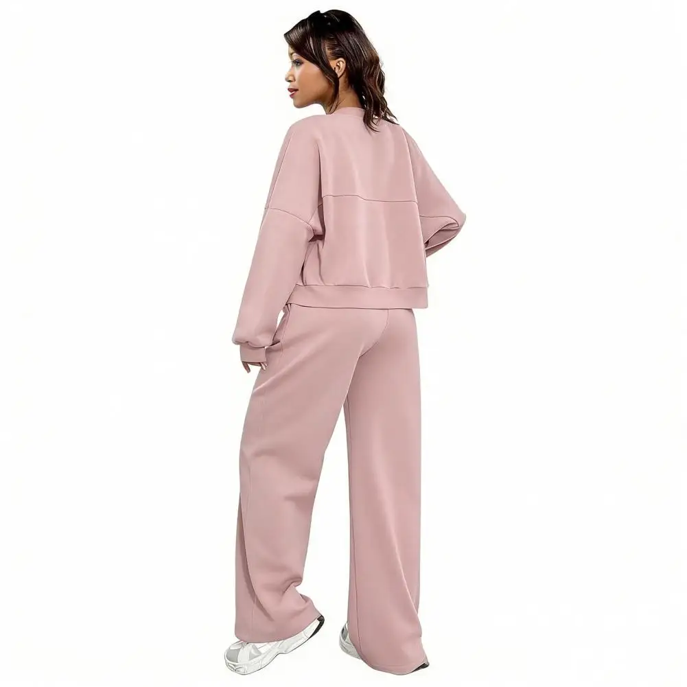 

Casual Coats Pant Two Piece Set Women Fashhion Cardigan Zipper Sweatshirts Outfits Casual Skinny Straight Pant Sets Lounge Sets
