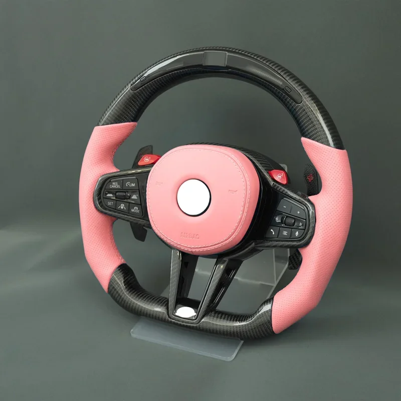 Customized High Quality Carbon Fiber Car Steering Wheel for BMW 3 5 Series G20 G30 Retain Original ACC