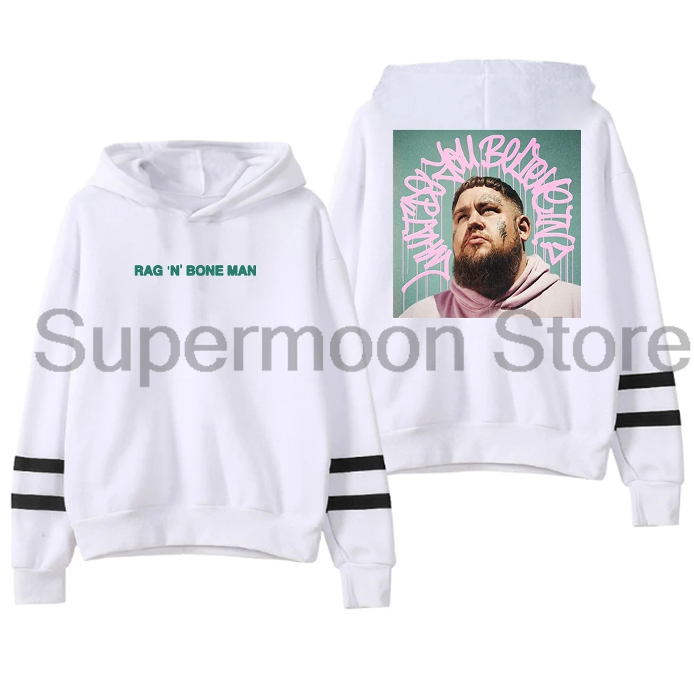 Rag'n'Bone Man What Do You Believe In Tour Hoodie Pocketless Parallel Bars Sleeve Streetwear Women Men Hooded Sweatshirts