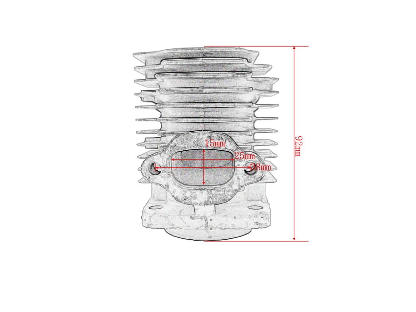مجموعة أسطوانات لدراجة الجيب ، 49cc ، 44 مكبس ، 44-6 ، دراجة نارية صغيرة ، مركبة ، ملحقات رباعية ، شحن مجاني