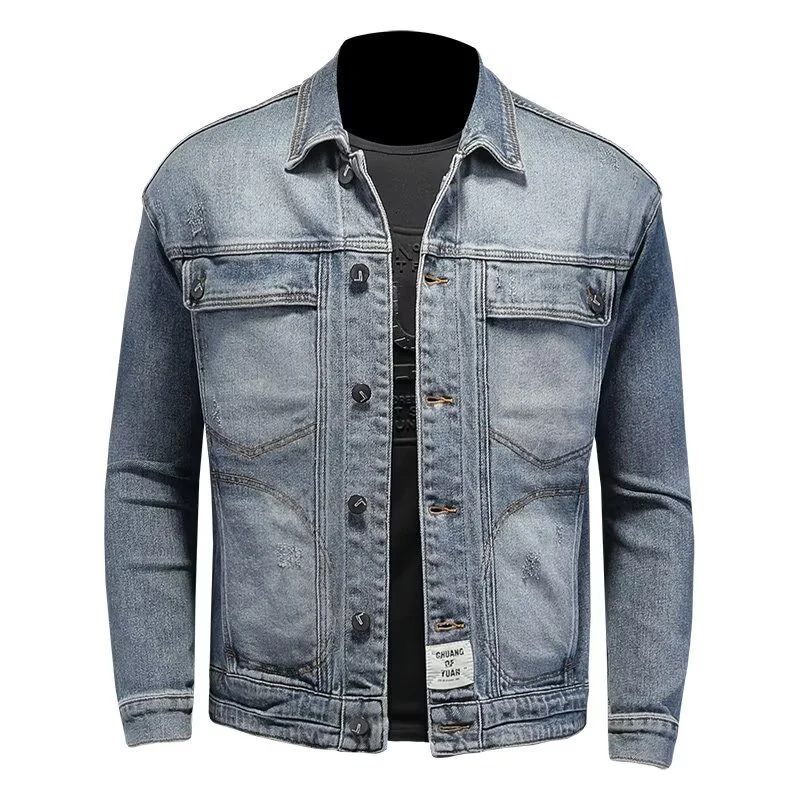 Spring Autumn Men's Denim Jackets Fashion Man Retro Streetwear Jeans Jackets Outdoor Classic Men Washed Windbreaker Cowboy Coats