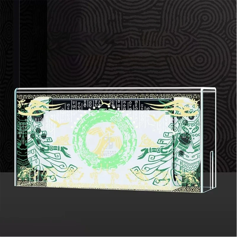 Acrylic Clear Dust Display Box Cover for Switch/Switch OLED Dock Waterproof Cover Console Display Box Accessories