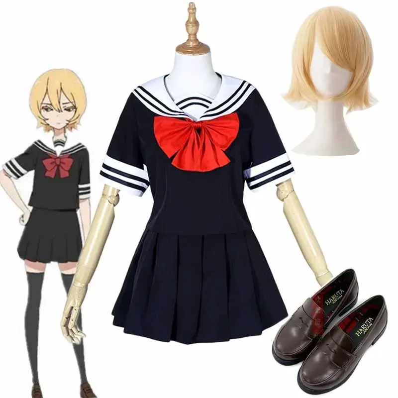 Anime Mahou Shoujo Site Cosplay Costume, Asmicrons, Ri Aya Yatsumura TsuyLOT, Magic Girl Site, Sailor fur s, Chaussures, Perruque