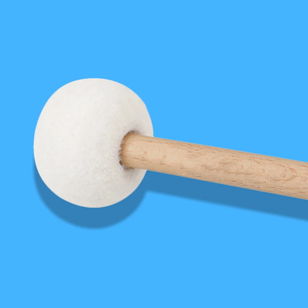 

Singing Bowl Mallet Small Rubber Hammer Drumsticks Double-ended Felt Rubber Bass Drum Mallets Percussion Sticks Wooden Handle