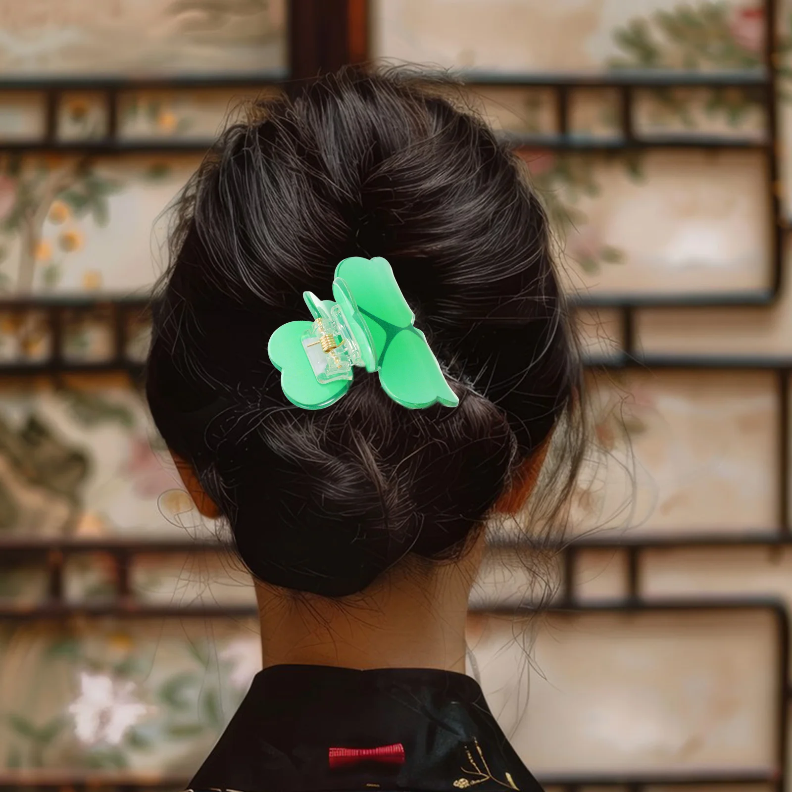 

Cute Shamrock Hair Claw Clips Trendy Irish Lucky Green Accessories for Women Girls Festive Hairstyles Punk Hair Accessories