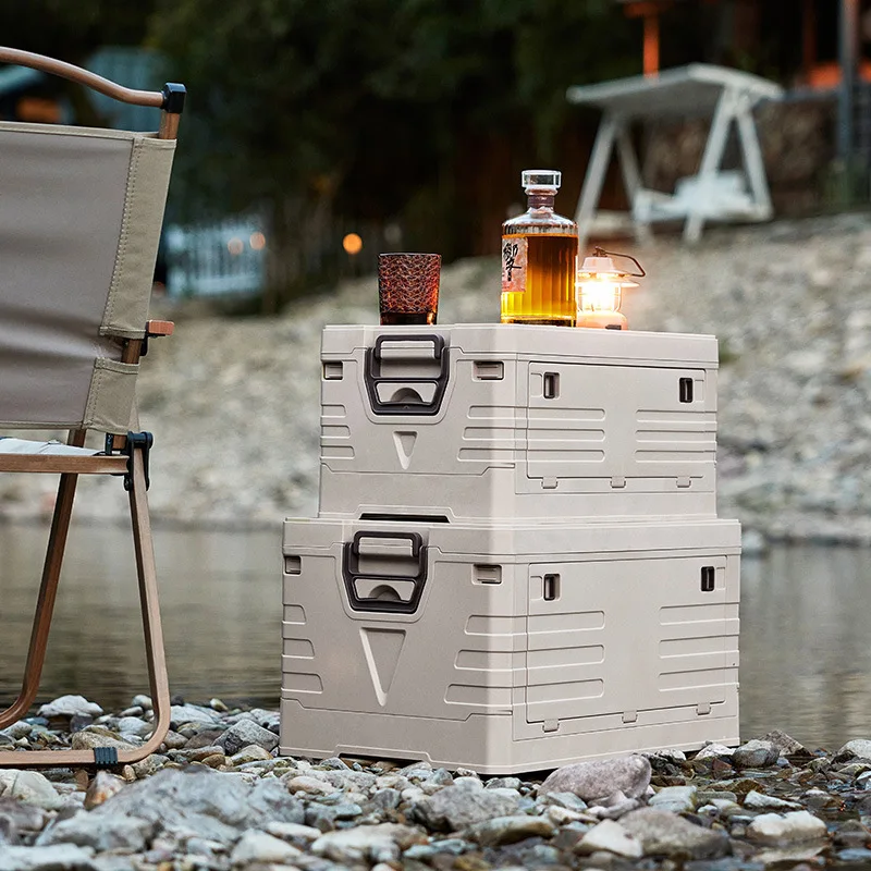 접이식 야외 자동차 보관 상자, 음식 보관 상자, 여행 보관 가방, 캠핑 장비 식기, 캠핑 보관 정리 상자