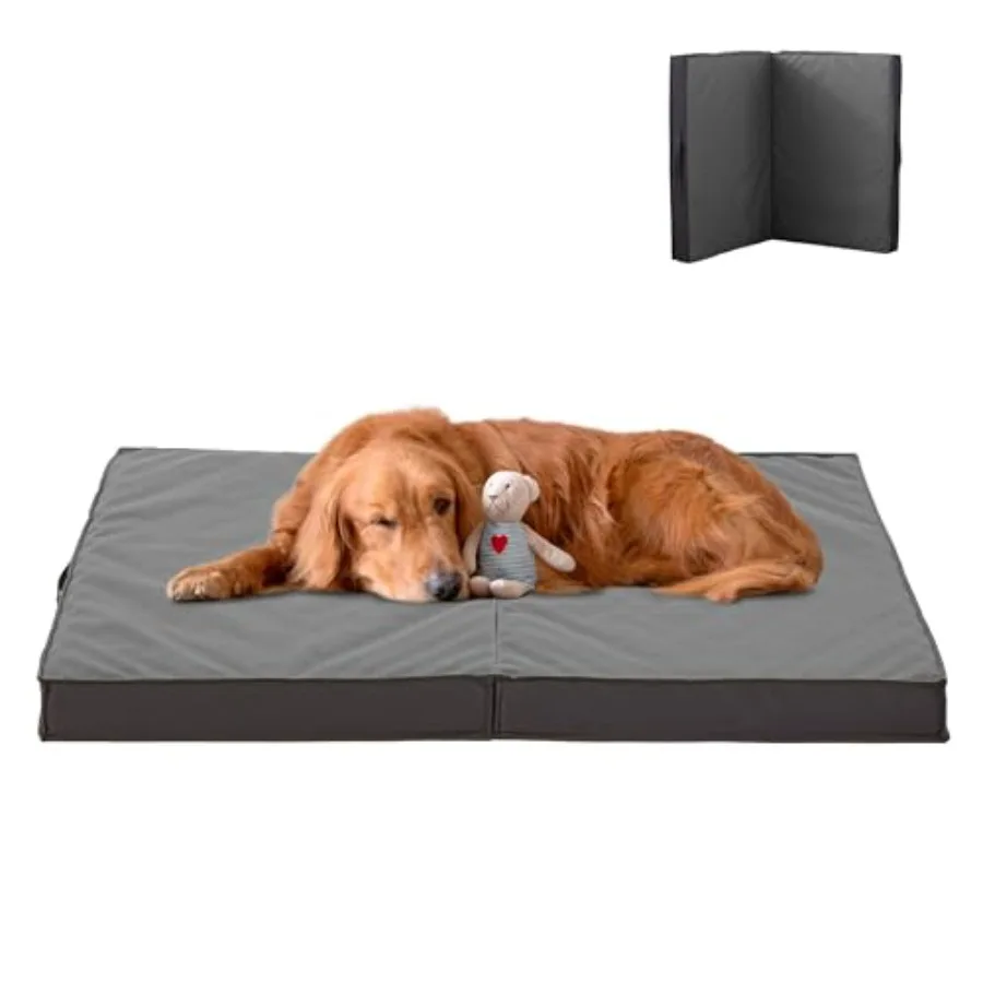 Outdoor Beds for Dogs, Waterproof with Washable Cover, Foldable Cooling and Orthopedic: 35in All Weather