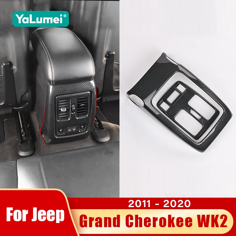 Für Jeep Grand Cherokee WK2 2011-2013 2014 2015 2016 2017 2018 2019 2020 Auto Hinten Klimaanlage vent Outlet Abdeckung Zubehör