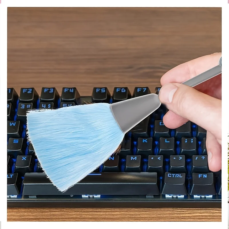 Set of 1 Ultra-fine Fiber Dusting Brushes | Static-charged for Dust Removal, Suitable for Delicate Surfaces Such As Keyboards