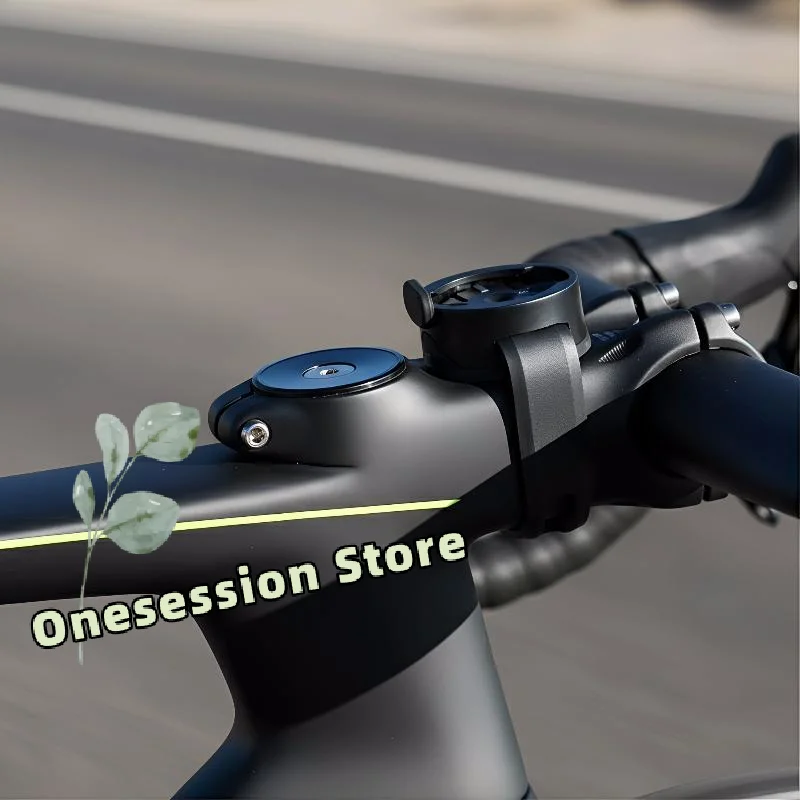 

2 in 1 Cycling Computer Handlebar Bracket Holder with Front Light Mount for Multiple Device Compatibility Night Use