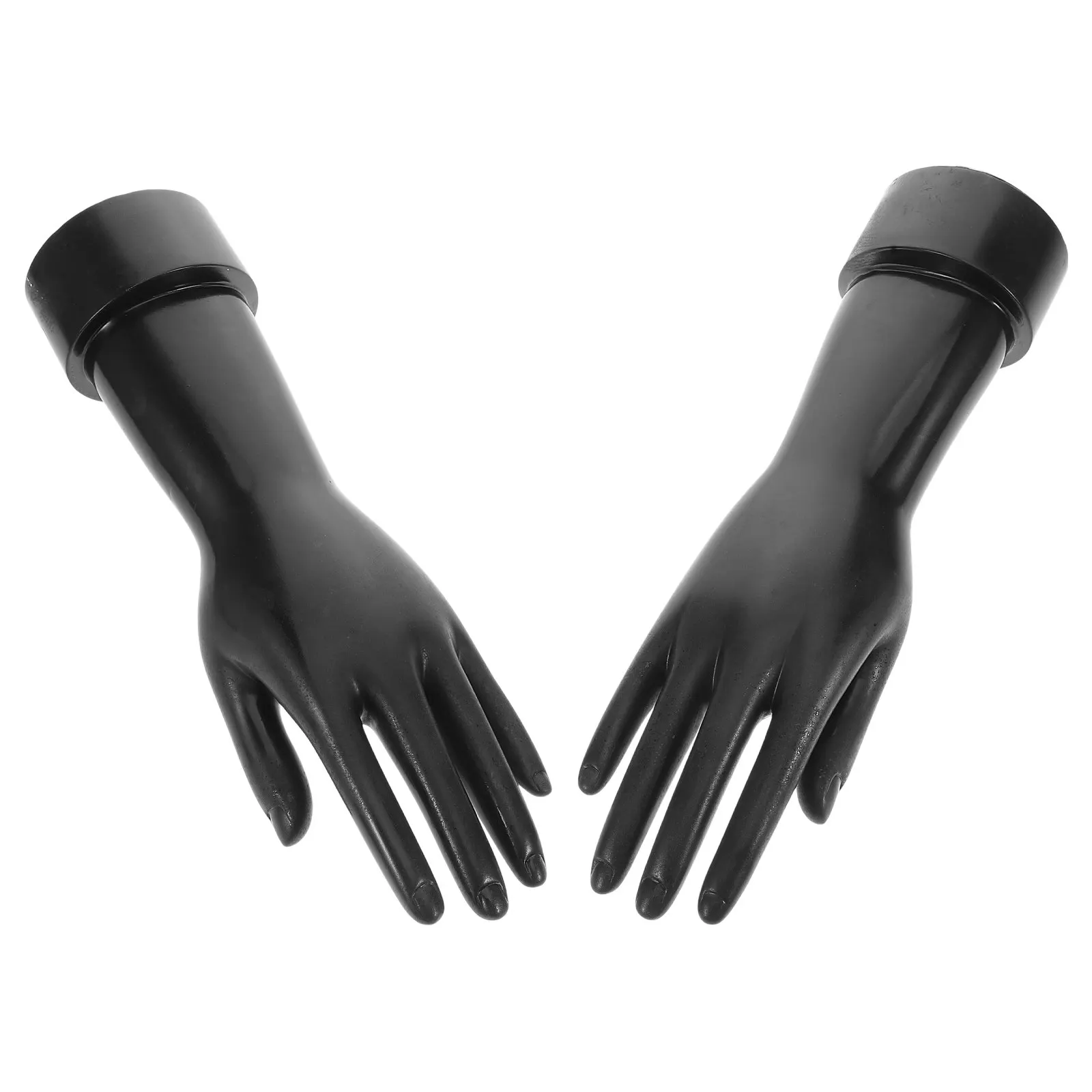 

2Pcs Hand Ring Holder Vertical Trinket Stand Desktop Glove Display Hand-Shaped Jewelry Holder Countertop Ring Display Stand