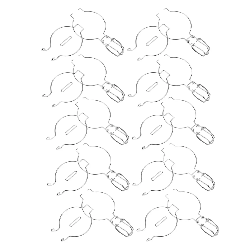 

12 Pcs Stainless Steel Sealing Can Buckle Metal Wire Jar Clamp Leak Prevention Food Storage Glass Container Handles